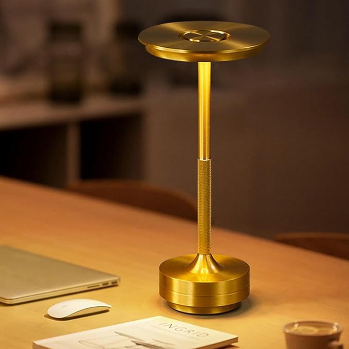テーブルランプ おしゃれ 間接照明 レトロ コードレス 北欧 ゴールド