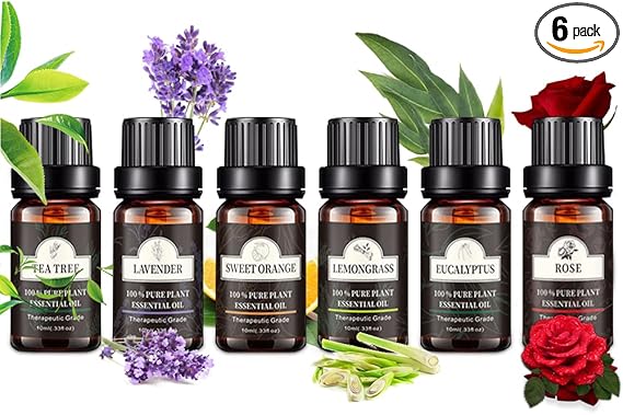 Poven アロマオイル 6種セット 天然精油