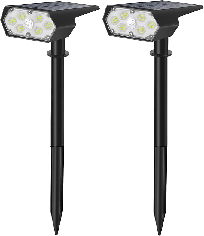 ソーラーライト 屋外 人感センサー 42LED 2個セット