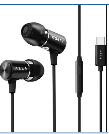 AZLA TRINITY USB-C Black イヤホン